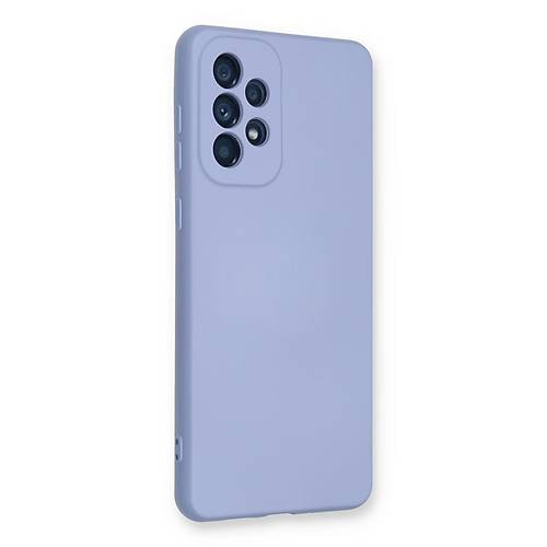 Galaxy A73 5G K�l�f Nano i�i Kadife Silikon - Lila