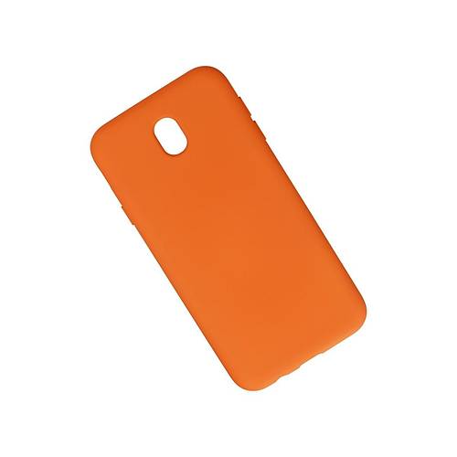 Galaxy J7 Pro / J730 K�l�f Nano i�i Kadife Silikon - Turuncu