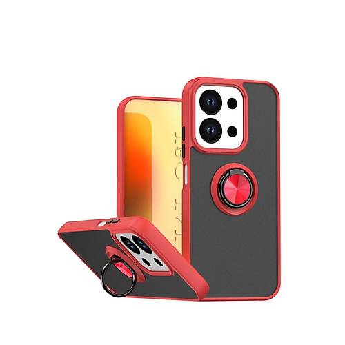 Redmi 15C 4G Montreal Y�z�kl� Silikon Kapak - K�rm�z�