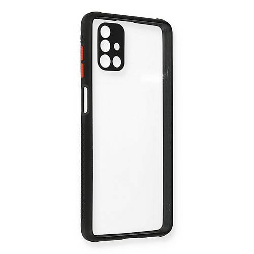 Galaxy M51 K�l�f Miami �effaf Silikon - Siyah