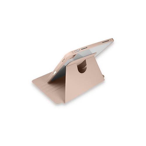 iPad 10.2 (7.nesil) K�l�f Starling 360 Kalemlikli Tablet K�l�f - Rose Gold