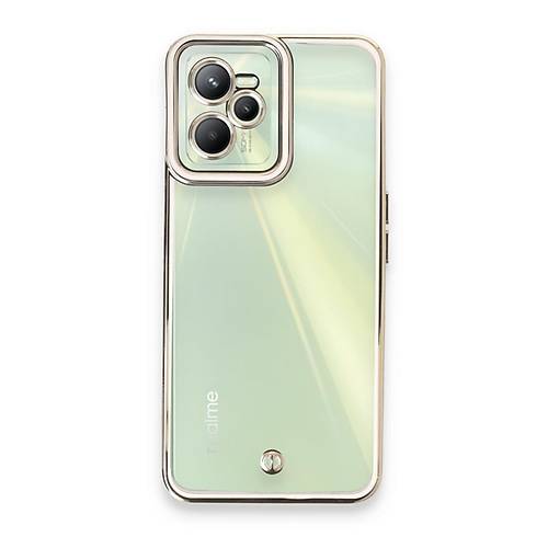 Realme C35 K�l�f Liva Lens Silikon - Beyaz