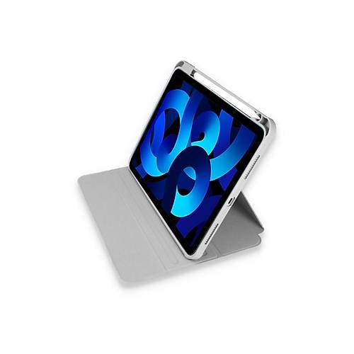 iPad 10.2 (7.nesil) K�l�f Starling 360 Kalemlikli Tablet K�l�f - Gri