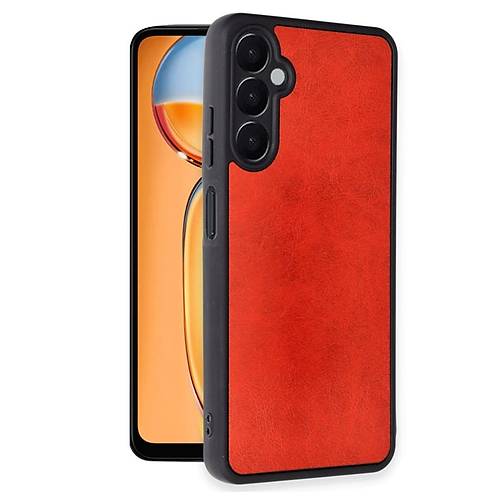 Galaxy A26 K�l�f Aras Deri Kapak - K�rm�z�