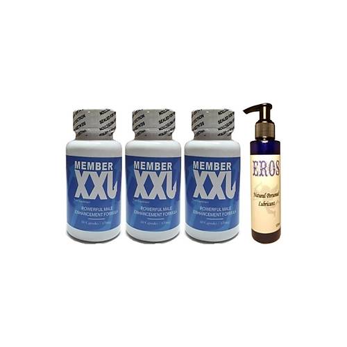 Member Xxl Erkeklere �zel 60li 3 Adet Eros Natural Personal Lubricant 125ml Lubricant Jel