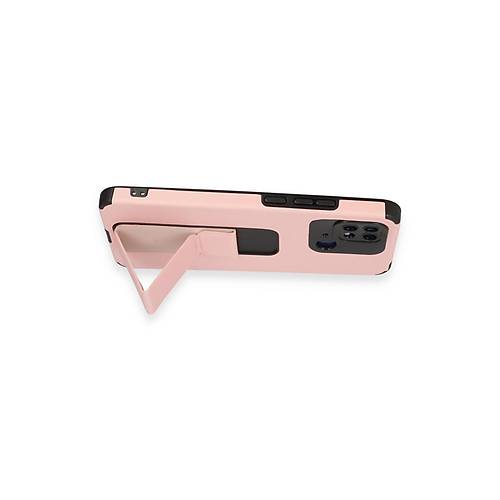 Redmi 10C K�l�f Mega Standl� Silikon - Pudra