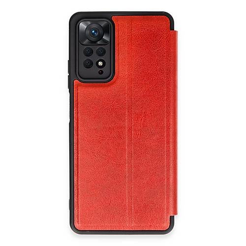 Redmi Note 12 Pro 4G K�l�f Flip Cover - K�rm�z�