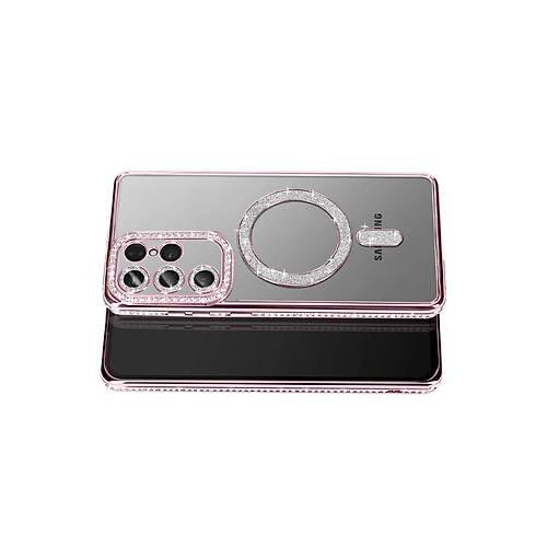 Galaxy S26 Ultra Joke Simli Magneticsafe K�l�f - Pembe