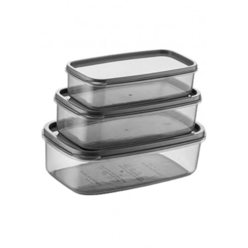 Oval 3 Par�a Hava Almaz S�zd�rmaz Saklama Kab� Seti F�me (300/500/800 ml)