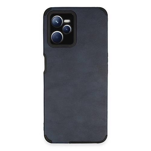 Realme C35 K�l�f Loop Deri Silikon - Lacivert