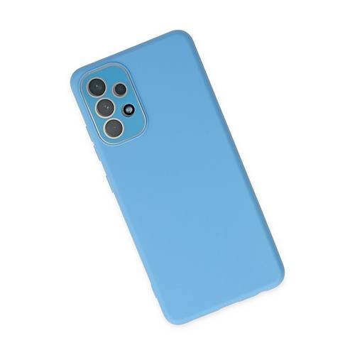 Galaxy A53 5G K�l�f Lansman Glass Kapak - Mavi