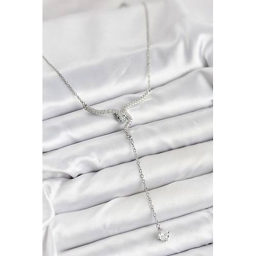 316L �elik Zincir G�m�� Renk Y�lan Model Y Kolye