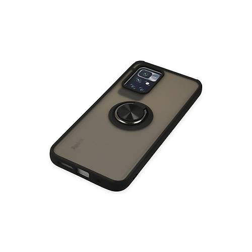 Redmi 10 2022 K�l�f Montreal Y�z�kl� Silikon Kapak - Siyah
