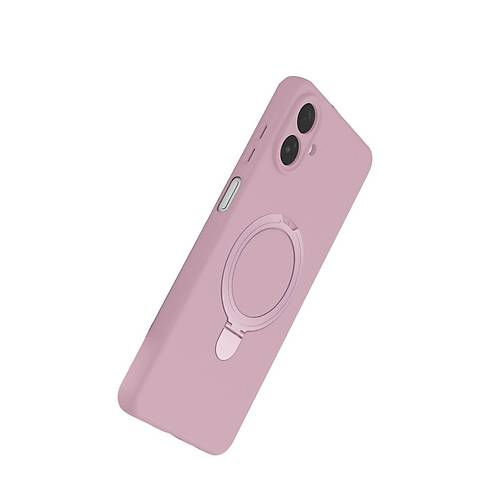 Galaxy A07 4G Regal Magsafe Standl� Kapak - A��k Pembe