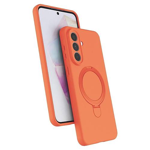 Galaxy A57 5G Regal Magsafe Standl� Kapak - Turuncu