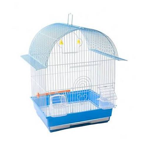 �ift Kap�l� Ku� Kafesi Mavi 34,5x28x46 Cm
