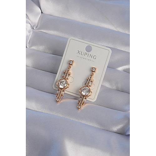 XUP�NG Rose Renk Zirkon Ta�l� Geometrik Sallant�l� K�pe