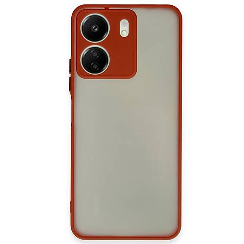 Redmi 13C K�l�f Montreal Silikon Kapak - K�rm�z�