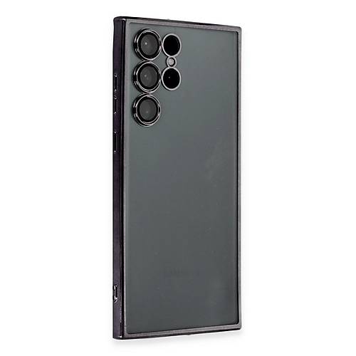 Galaxy S22 Ultra K�l�f Razer Lensli Silikon - Siyah