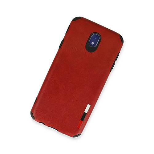 Galaxy J7 Pro / J730 K�l�f Loop Deri Silikon - K�rm�z�