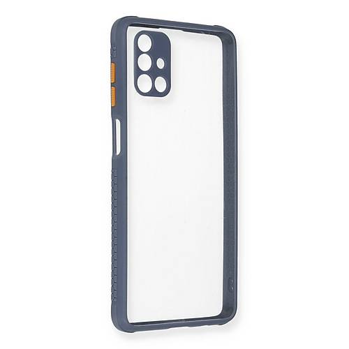 Galaxy M51 K�l�f Miami �effaf Silikon - Gri
