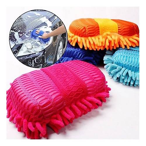 Araba Oto Y�kama Mikrofiber S�ngeri �ift Tarafl� Sa�akl� Model 1 Adet