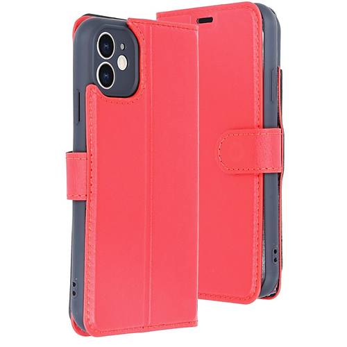 iPhone 11 K�l�f Trend S Plus Kapakl� K�l�f - K�rm�z�