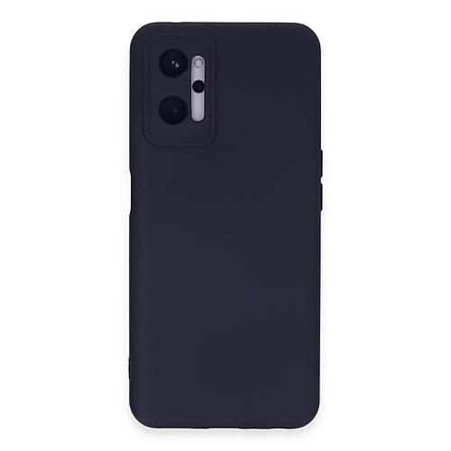 Realme 9i 4G K�l�f Nano i�i Kadife Silikon - Lacivert