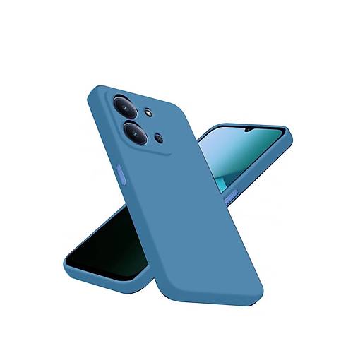 Redmi 15C 4G Nano i�i Kadife Silikon - Mavi