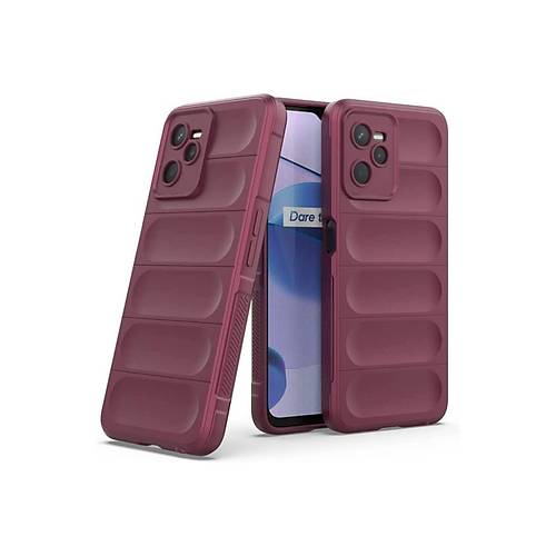 Realme C35 K�l�f Optimum Silikon - Bordo