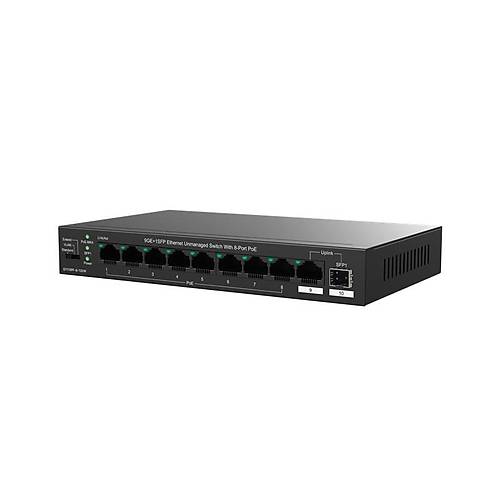 IP-COM IP-G1110PF-8-120W 8 PORT GIGABIT + 1X1GB RJ45/SFP PORT 120W 250 METRE POE SWITCH