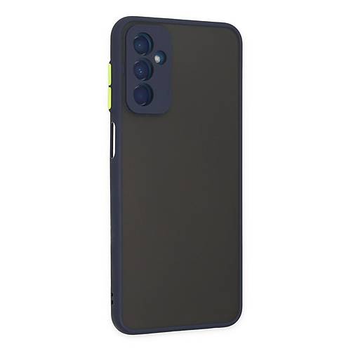 Galaxy M13 K�l�f Montreal Silikon Kapak - Lacivert