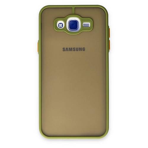 Galaxy J7 K�l�f Montreal Silikon Kapak - A��k Ye�il