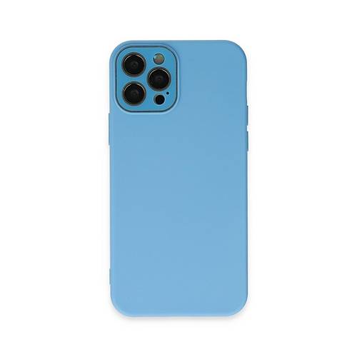 iPhone 12 Pro K�l�f Lansman Glass Kapak - Mavi