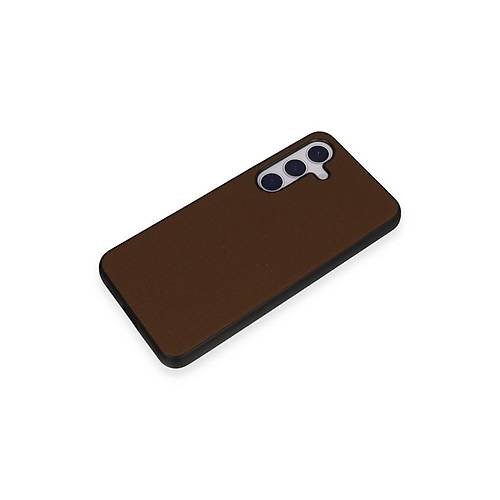 Galaxy S24 K�l�f Taft Kapak - Kahverengi
