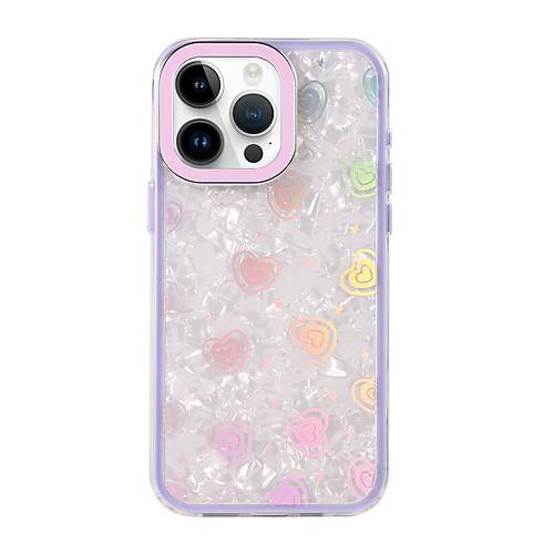 iPhone 15 Lumi Desenli Kapak - Mor