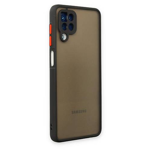 Galaxy A12 K�l�f Montreal Silikon Kapak - Siyah