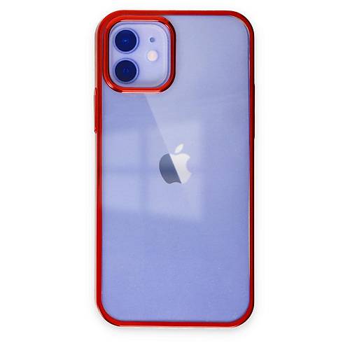 iPhone 12 K�l�f Element Silikon - K�rm�z�