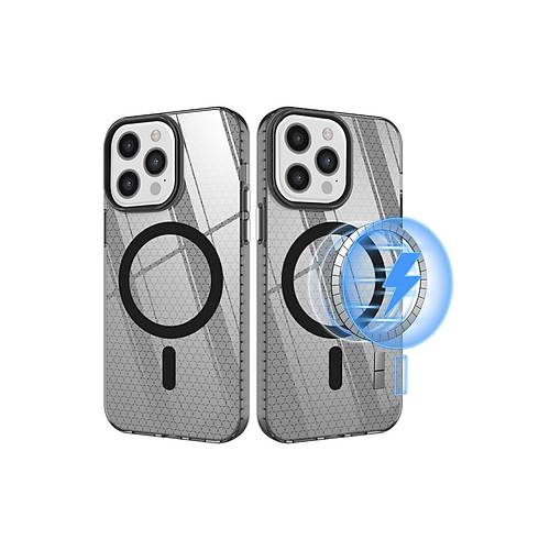 iPhone 12 Pro Max K�l�f Beta Magneticsafe Silikon - Siyah