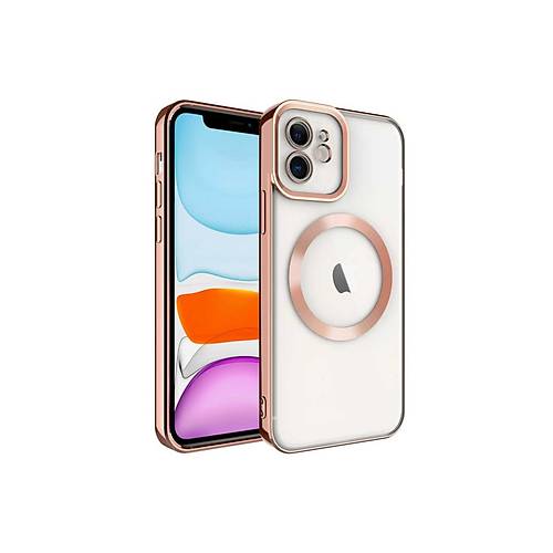 iPhone 12 K�l�f Kross Magneticsafe Kapak - Rose