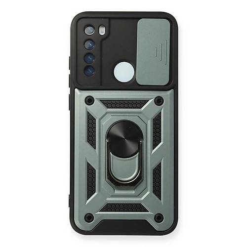 Redmi Note 8 K�l�f Pars Lens Y�z�kl� Silikon - Ye�il