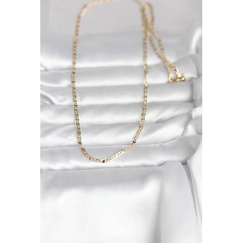 CM 14K Gold Renk Yass� Zincir Model 60 cm Kad�n Kolye