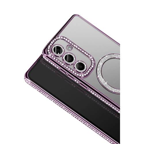 Galaxy A37 5G Joke Simli Magneticsafe K�l�f - Derin Mor
