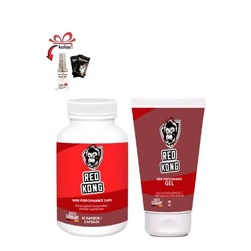 Red Kong Erkeklere �zel B�lge Destekleyici 60'l� set+Afrodizayn Masaj Ya��