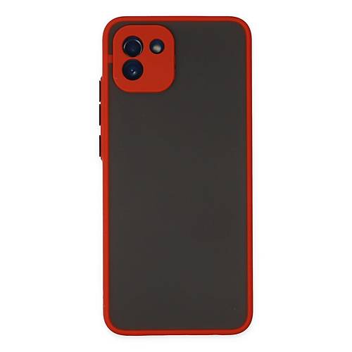 Galaxy A03 K�l�f Montreal Silikon Kapak - K�rm�z�
