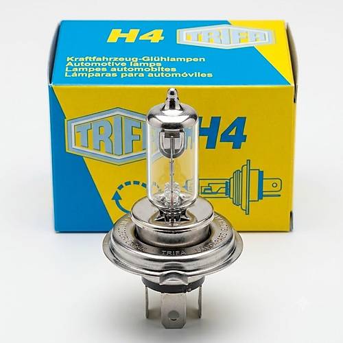 TRIFA H4 60/55 Watt 12V P43t Halojen Far Ampul� 1 Adet Sar� 016661