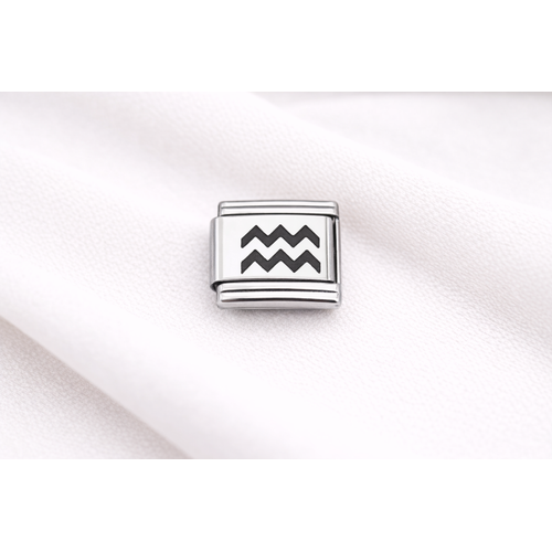 �elik Charm Kova Burcu | Paslanmaz �elik Bileklik Charm� | Bur� Temal� Modern Tak�
