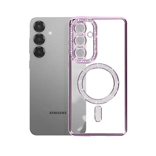 Galaxy A57 5G Joke Simli Magneticsafe K�l�f - Derin Mor