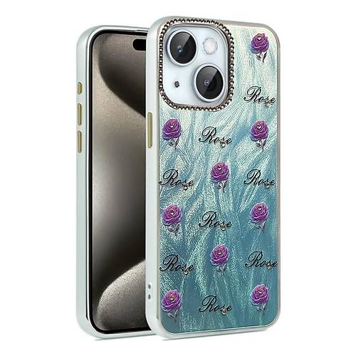 iPhone 15 K�l�f Blade Aynal� Desenli Kapak - Desen 9