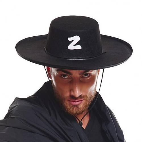 Z Logolu Yeti�kin Boy Ba�c�kl� Zorro �apkas�